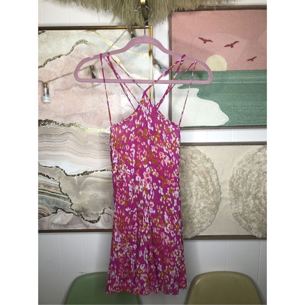 Anthropologie Sheer Mini Slip Dress